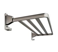 LIGUOYI Tendedero De Pared, Tendedero De Ropa Plegable De Aluminio 60cm 70cm 80cm 90cm Toallero con Gancho, Ahorra Espacio Tenderete Estantes De Metal para Balcón, Baño, Aseo(60cm)