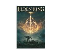 LIHAIXUAN Póster de Elden Ring Game en lienzo, imágenes estéticas para decoración de pared, 30 x 45 cm, estilo sin marco