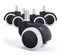 LIHAO 5X Ruedas Silla Oficina 11mm/50mm Rueda Silla Giratoria