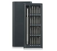 LIHAO Kit de Destornilladores de Precisión 24 en 1 con Mango Magnético | Incluye 24 puntas y mango magnético de aluminio; compacto y portátil, para móviles, ordenadores, relojes, cámaras y gafas