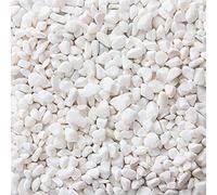 LIHAO Piedra Decorativa Jardín Blanca Grava Blanca para Jardín Jarrones Acuario Piedras Pequeñas (460G)