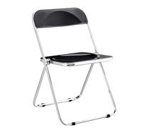 LIHDNGXM Silla de Comedor Plegable acrílica Transparente 1 Pack Silla apilable de acrílico cristalino y Transparente, Plegable y apilable para Dormitorio, Sala de Estar, Comedor(H)