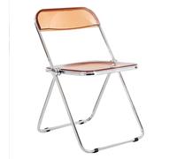 LIHDNGXM Silla de Comedor Plegable acrílica Transparente 1 Pack Silla apilable de acrílico cristalino y Transparente, Plegable y apilable para Dormitorio, Sala de Estar, Comedor(G)