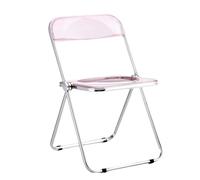 LIHDNGXM Silla de Comedor Plegable acrílica Transparente 1 Pack Silla apilable de acrílico cristalino y Transparente, Plegable y apilable para Dormitorio, Sala de Estar, Comedor(C)