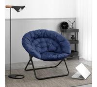 LIHDNGXM Silla Luna Cómoda Habitación Pequeñas Casas para Vivir para Adultos Silla Plegable para Habitación Muebles Acento Casa Plegable para Vivir(Blue)