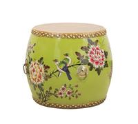 LIHDNGXM Taburete Clásico Chino de Madera, Taburete Redondo Tipo Tambor de Madera Maciza Hecho a Mano, Asiento Decorativo Tradicional para Sala de Estar(17)