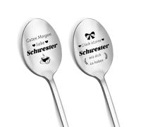 LIHIQIYA Regalo para vecinos, 2 cucharillas de café con grabado, vecinos favoritos, la felicidad es vecinos como tú para tener un pequeño agradecimiento, regalo para los mejores vecinos, gracias
