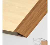 LIHIQIYA Tira de umbral de PVC para puerta, perfil de transición autoadhesivo, tira de transición para nivelación de altura y cubierta para suelos de parquet, laminados y umbrales (Roble amarillo