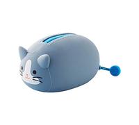 LIHIT LAB PuniLabo bolsa con cremallera, pequeña, 2.2" × 2.7", gato gris (A7780-4)