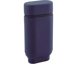 Lihit Lab Smart Fit ACTACT Stationery Stand Pen Case Oval Type L - Navy (Green Tea Set)