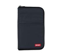 LIHITLAB LAB Estuche delgado para bolígrafos/lápices, ancho, 0.7 × 5.5 × 8.5 pulgadas, negro (A7653-24)