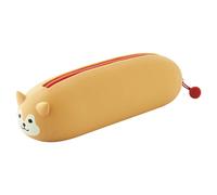 LIHITLAB PuniLabo Zipper Pen Case/Pouch Horizontal 2.5"""" x 7.9"""" Shiba Dog (A7781-2) Pen: 2.5""""x 7.9""""x 2.4""""