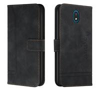 Lihondar Funda para LG K30 2019, Premium PU Cuero Billetera Tapa Flip Protectora Carcasa Libro Case Magnético con Tapa y Ranura para Tarjetas Piel Cartera para LG K30 2019 (Negro)