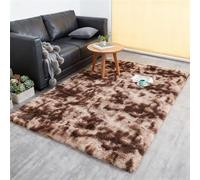 LIHUANE Alfombra Mullida 160 x 230 cm Parte Inferior Antideslizante Basic Alfombra Algodon Opción Personalizable para Salón Dormitorio Baño Sofá Silla Cojín, marrón