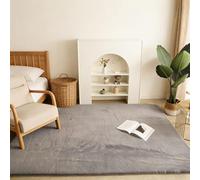 LIHUANE Alfombra Salón 290 x 350 cm Lavable y Antideslizante Suave para Salón a Pelo Corto Antideslizante Fácil de Limpiar para Dormitorio, Adulto, Niño, Alfombra de Noche, Gris