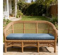 LIHUANE Cojín de Banco 50 x 70 cm Base Antideslizante Cojines a Medida Cojín para Banco de 2 3 Plazas para Interiores y Exteriores Silla de Jardín Comedor Cocina, Azul