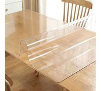 LIHUANE Mantel Antimanchas 30 x 180 cm Cortable a Medida Mantel PVC Transparente Transparente Antideslizante para Comedor, Oficina, Mesas Rectangular, Esquinas Redondeadas