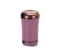 Lihuzmd Molinillo de café eléctrico, Molinillo de café en Grano, Hoja de Acero Inoxidable 304 Utilizada para Granos de café/Hierbas/Especias/nueces Molinillo eléctrico,Rosado