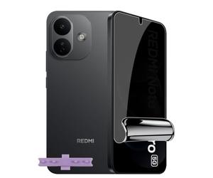 LiiLaa 2 protectores de pantalla de TPU para Redmi Note 17 Pro/ 17 Pro Max | Protector de pantalla de privacidad, antihuellas, burbuja autoextinción, antispy privacidad, compatible con ID de huellas
