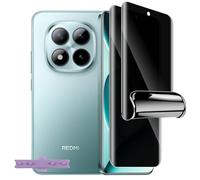 LiiLaa Hydrogel protector de pantalla para Xiaomi Redmi Note 15 Pro Plus 5G con guía de posicionamiento, 2 piezas de película protectora Anti-Spy de TPU, protector de pantalla desbloqueo por huellas