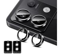 Liilaa Protector de Lente de Cámara para Xiaomi Redmi Note 13 Pro 5G, 9H Dureza Anti Arañazos Protector Camara Vidrio Templado, HD Individuo Metal Cristal Templad - 2 Juegos