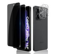 Liilaa Protector de Pantalla de Privacidad para OPPO Reno 13F/13FS, 2 Piezas Anti Espía Protector Pantalla y 2 Piezas Protectores de Lente de Cámara, 9H Dureza Anti Spy Vidrio Templado