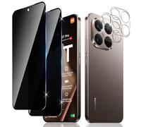 Liilaa Protector de Pantalla de Privacidad para Xiaomi 15T / 15 T Pro, 2 Piezas Antiespia Cristal Vidrio Templado y 2 Piezas Protectore Cámara, Sin Burbujas alta Sensibilidad