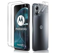 Liilaa Protector de Pantalla para Motorola Moto G14, 2 Piezas Cristal Templado y 2 Piezas Protector de Lente de Cámara, Anti Arañazos Dureza 9H Vidrio Templado