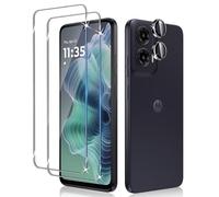 Liilaa Protector de Pantalla para Motorola Moto G35 Set, 2 Piezas Cristal Templado y 1 Set Protector de Individuales Lente de Cámara, Anti Arañazos Dureza 9H Vidrio Templado