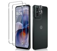 Liilaa Protector de Pantalla para Motorola Moto G55 Set, 2 Piezas Cristal Templado y 1 Set Protector de Individuales Lente de Cámara, Anti Arañazos Dureza 9H Vidrio Templado