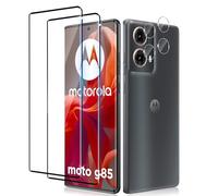 Liilaa Protector de Pantalla para Motorola Moto G85 5G, 2 Piezas Cristal Templado y 2 Piezas Protector de Lente de Cámara, Anti Arañazos Dureza 9H Vidrio Templado