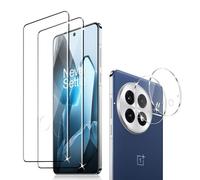 Liilaa Protector de Pantalla para OnePlus 13 5G, 2 Piezas Cristal Templado y 2 Piezas Protector de Lente de Cámara, Anti Arañazos Dureza 9H Vidrio Templado