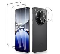 Liilaa Protector de Pantalla para Oppo Find X8 Pro 5G, 2 Piezas Cristal Templado y 2 Piezas Protector de Lente de Cámara, Anti Arañazos Dureza 9H Vidrio Templado