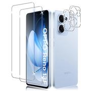 Liilaa Protector de Pantalla para OPPO Reno 13F/13FS, 2 Piezas Cristal Templado y 2 Piezas Protector de Lente de Cámara, Anti Arañazos Dureza 9H Vidrio Templado