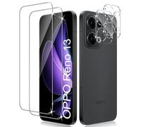 Liilaa Protector de Pantalla para OPPO Reno13 5G, 2 Piezas Cristal Templado y 2 Piezas Protector de Lente de Cámara, Anti Arañazos Dureza 9H Vidrio Templado