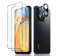 Liilaa Protector de Pantalla para Xiaomi Poco C65 / Redmi 13C 4G, Cristal Templado y Protector de Lente de Cámara [ 2+2 Piezas], Anti Arañazos Dureza 9H Vidrio Templado para Redmi 13 C 4G