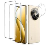 Liilaa Protector Pantalla para Realme 12 Pro/12 Pro Plus/12 Pro+ 5G con Protector Cámara, 9H Cristal Vidrio Templado, HD Clara, 2+2 Piezas