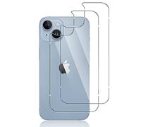 Liilaa Trasera Protector Pantalla Compatible con iPhone 14 6.1", 2 Piezas 9H Dureza Trasera Cristal Templado Sin Burbujas, HD Transparent Antiarañazos Vidrio Templado