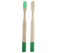 Liineparalle 6 Colores Cepillo de Pelo Suave Pelo Mango de bambú Cepillo de Dientes niños niños Cuidado bucal Cepillo de Dientes Material de bambú para Vacaciones Escolares en casa(#4)
