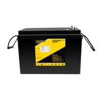 LiitoKala - Batería de litio Lifepo4 de 12 V y 200 Ah, 4S, 12,8 V, 200 Ah, con pantalla de voltaje, adecuada para inversor de 1200 W, barco, carrito de golf, UPS, camión turístico, camión eléctrico,