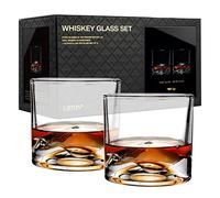 LIITON Mt.Blanc Vasos de Whiskey Set de 2, 280ml Clear