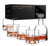 Liiton Vasos de Whisky The Peaks con Botella - Juego de 5 Piezas - 1 set Liiton
