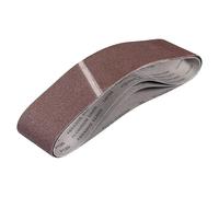 Einhell - Juego de 3 bandas de lijado (accesorios para lijadora de banda, 3 bandas de lijado para lijadora de platos, 100 x 914 mm, 1 x P60, P80, P120)