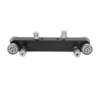 Lijadora ajustable para la cejuela, herramienta de lijado para luthiers de guitarras y bajos, rectificadora de cejuela y selleta de aleación de aluminio con rodamientos de acero (Negra)