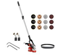 Lijadora Cemento Eléctrica Tres Cabezas Portátil Máquina Pulidora Para Suelo y Pared, Epoxy y Granito, Renovación de Superficies(With pole)