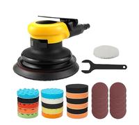 Lijadora de aire orbital, Mini máquina amoladora neumática, lijadora manual de 125mm, ruedas de molienda de 5 pulgadas for herramienta de evaluación de coche doméstico,Bajo nivel de ruido(A1 sander s