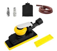 Lijadora de aire rectangular de 12000 RPM neumática orbital aleatoria para reparación de automóviles y aplicaciones de carpintería, herramienta eléctrica orbital aleatoria