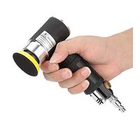 Lijadora de Ángulo de Aire BiuZi AT-1502 Mini Lijadora de Ángulo de Aire Portátil Máquina Pulidora de Ángulo Neumática Excéntrica de 90 ° con Almohadilla de Lijado de 2 Pulgadas Y 3 Pulgadas 1 Enchufe