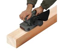 Lijadora de banda, 1200 W, sin escobillas, 6 niveles, 76 x 533 mm, para madera y metal
