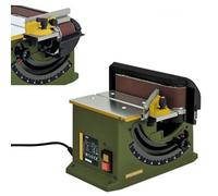 Lijadora de banda eléctrica Midland 400 m/min, para madera, metales no ferrosos, acero, plástico y corcho, motor DC equilibrado, reemplazo de cinta sin herramientas